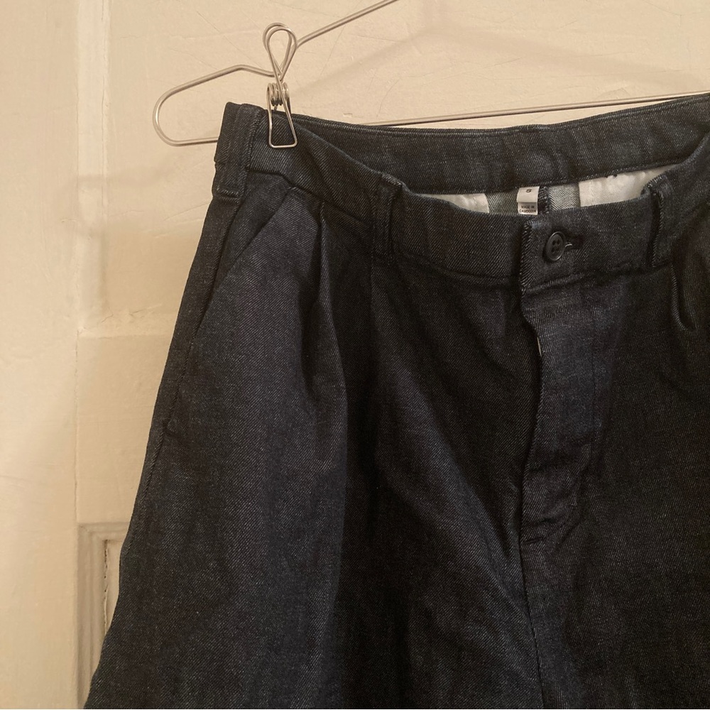 MUJI denim wide pants jeans
